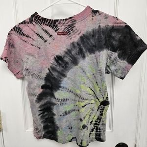 Hard Tail youth M tie dye crop tshirt
